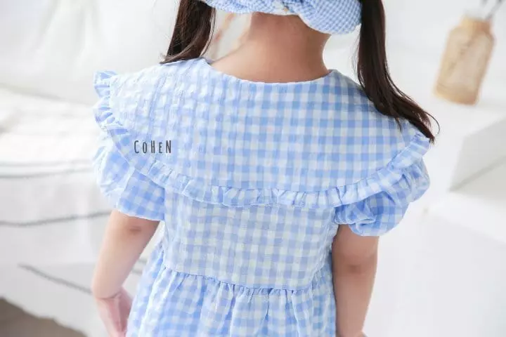 Cohen - Korean Children Fashion - #kidsstore - Check Collar One-piece - 10