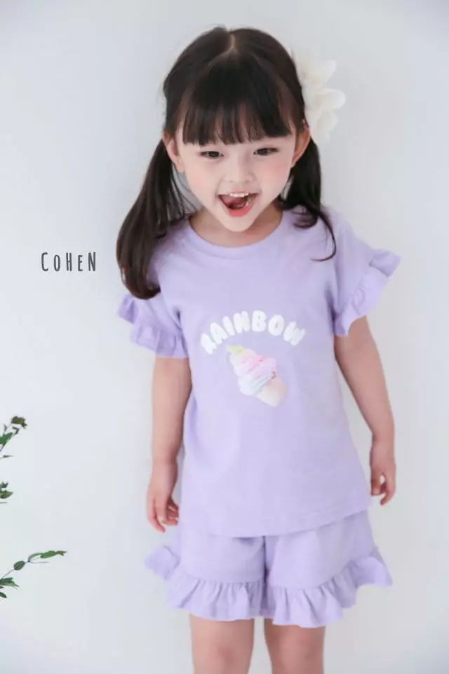 Cohen - Korean Children Fashion - #kidzfashiontrend - Ice Cream Top Bottom Set - 10