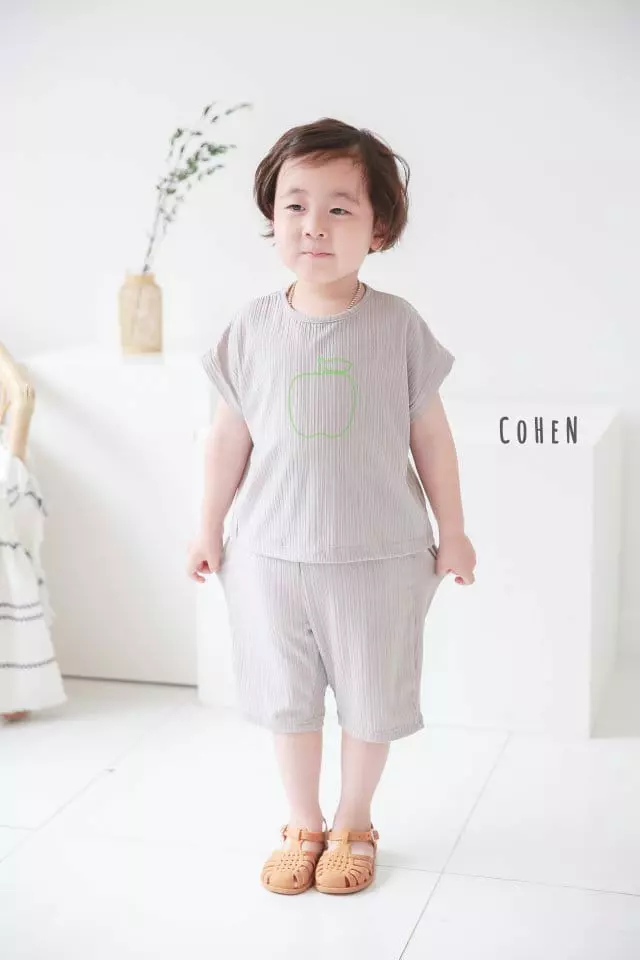 Cohen - Korean Children Fashion - #littlefashionista - Apple Top Bottom Set - 10