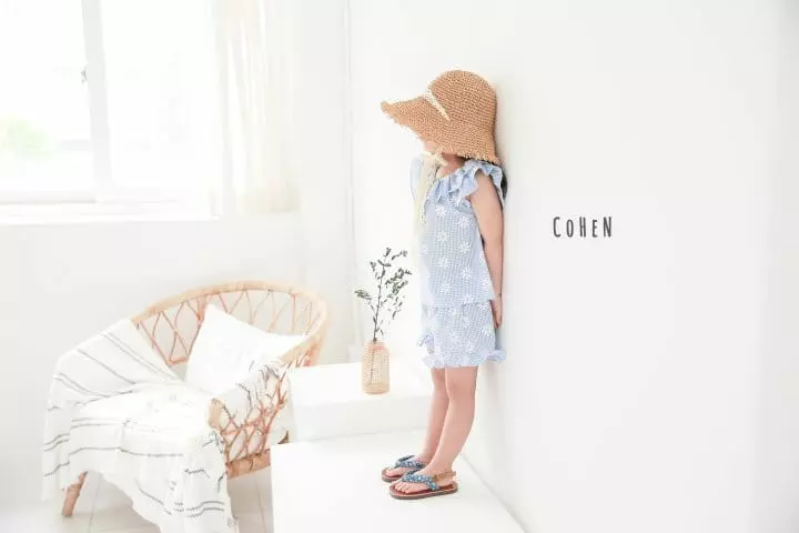 Cohen - Korean Children Fashion - #magicofchildhood - Daisy Top Bottom Set - 9