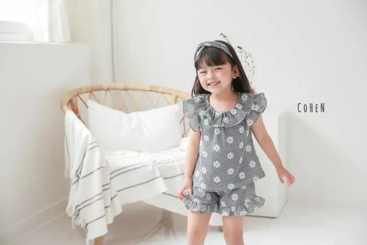 Cohen - Korean Children Fashion - #todddlerfashion - Daisy Top Bottom Set - 12