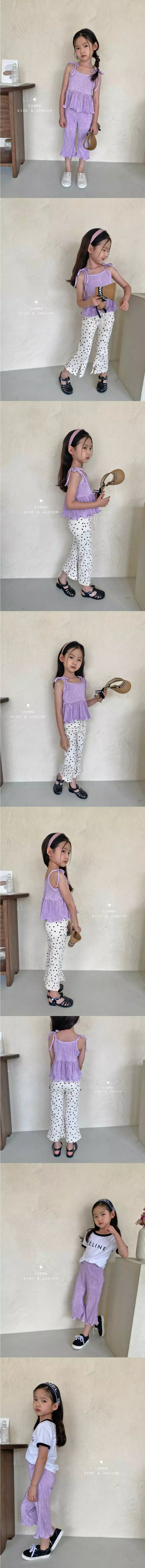 Comma - Korean Children Fashion - #kidsstore - Muzi Pleats Top Bottom Set - 2