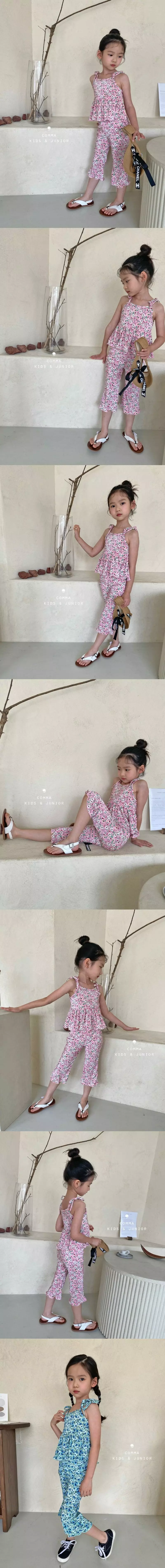 Comma - Korean Children Fashion - #kidsstore - Small Pleats Top Bottom set