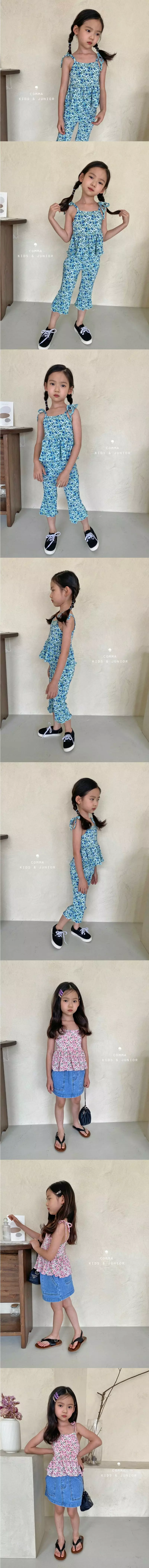 Comma - Korean Children Fashion - #kidzfashiontrend - Small Pleats Top Bottom set - 2