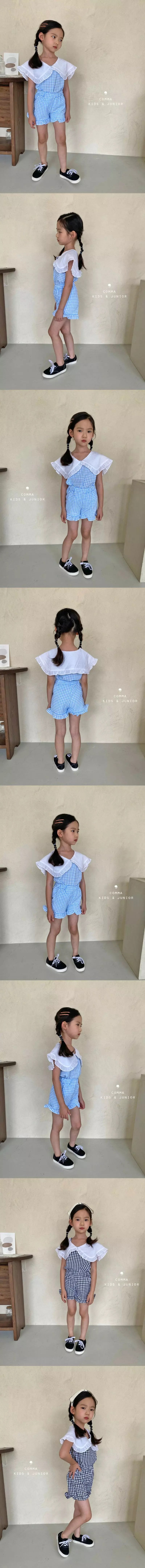 Comma - Korean Children Fashion - #kidzfashiontrend - Collar Top Bottom Set