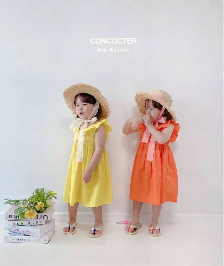 Concocter - Korean Children Fashion - #Kfashion4kids - Logo Frill One-piece - 3