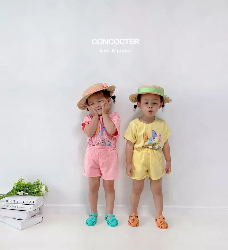 Concocter - Korean Children Fashion - #childofig - Ballon Bear Top Bottom Set