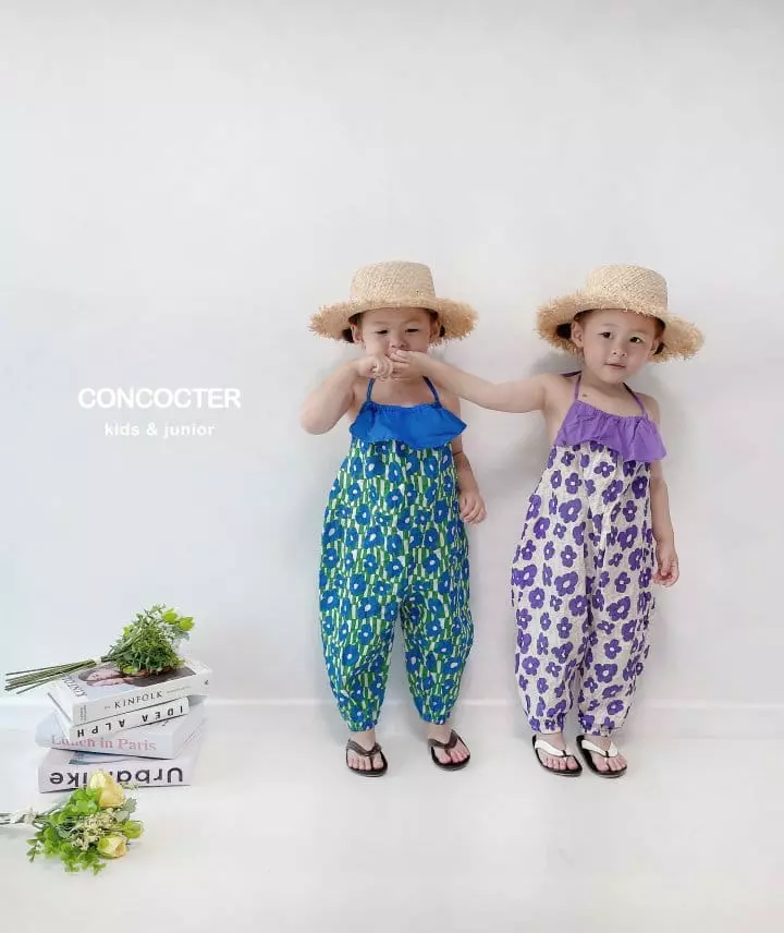 Concocter - Korean Children Fashion - #kidzfashiontrend - Whole Neck Jumpsuit