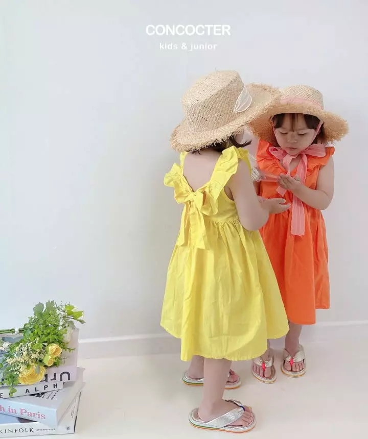Concocter - Korean Children Fashion - #Kfashion4kids - Logo Frill One-piece - 4