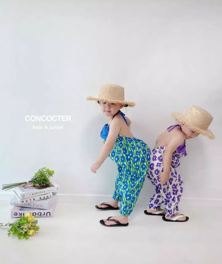 Concocter - Korean Children Fashion - #minifashionista - Whole Neck Jumpsuit - 5