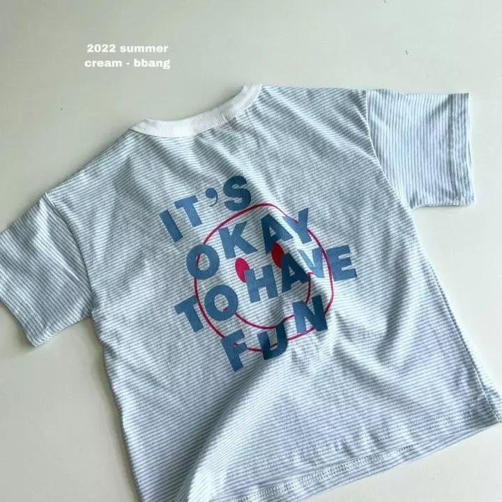 Cream Bbang - Korean Children Fashion - #childofig - Fun Stripes Tee - 6