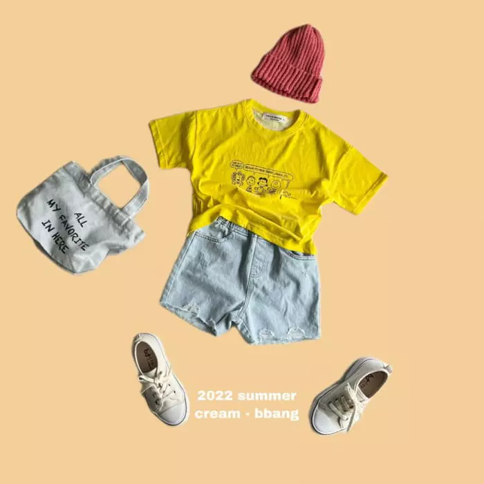 Cream Bbang - Korean Children Fashion - #designkidswear - Great Pigment Tee