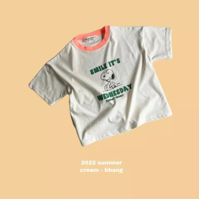 Cream Bbang - Korean Children Fashion - #discoveringself - Smile Eri Tee - 3