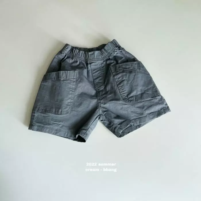 Cream Bbang - Korean Children Fashion - #discoveringself - Big Pocket Shorts
