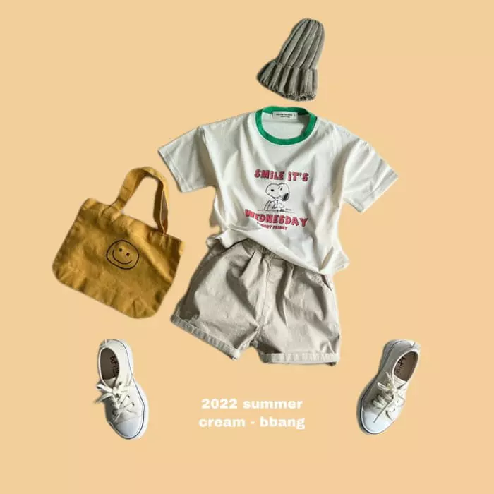 Cream Bbang - Korean Children Fashion - #discoveringself - Smile Eri Tee - 4