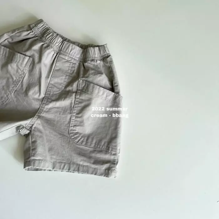 Cream Bbang - Korean Children Fashion - #fashionkids - Big Pocket Shorts - 2