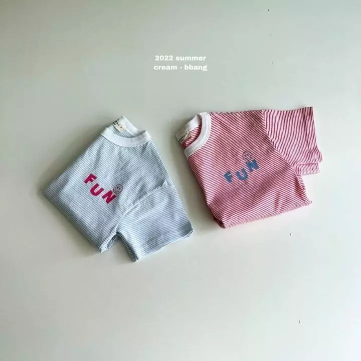 Cream Bbang - Korean Children Fashion - #fashionkids - Fun Stripes Tee - 11