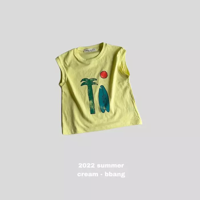 Cream Bbang - Korean Children Fashion - #fashionkids - Surfing Sleeveless - 2