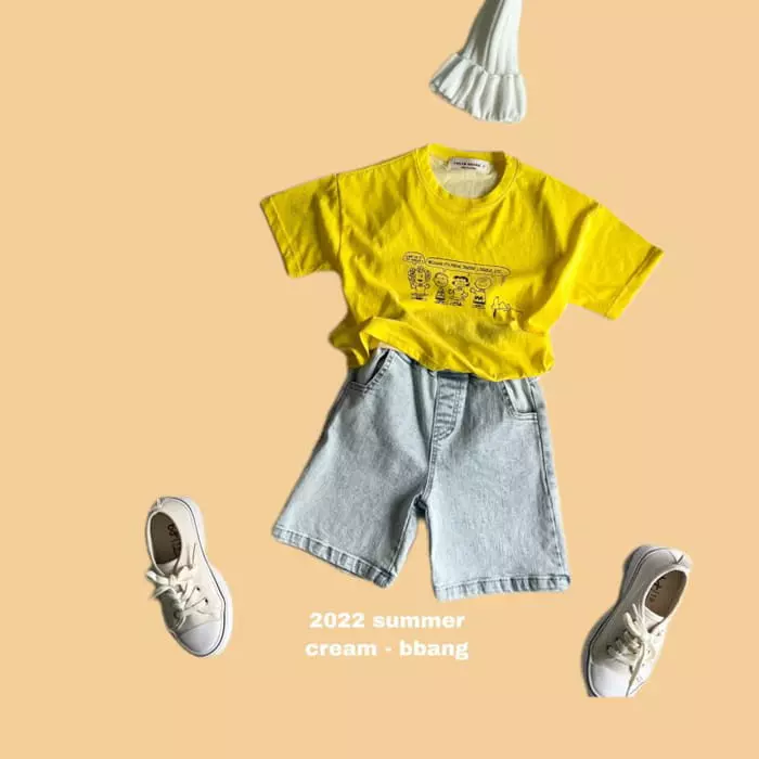 Cream Bbang - Korean Children Fashion - #kidsstore - Great Pigment Tee - 5