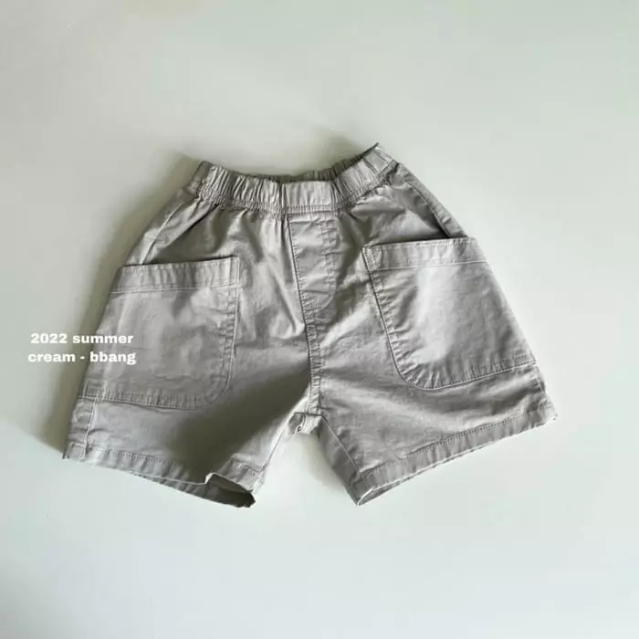 Cream Bbang - Korean Children Fashion - #kidzfashiontrend - Big Pocket Shorts - 5
