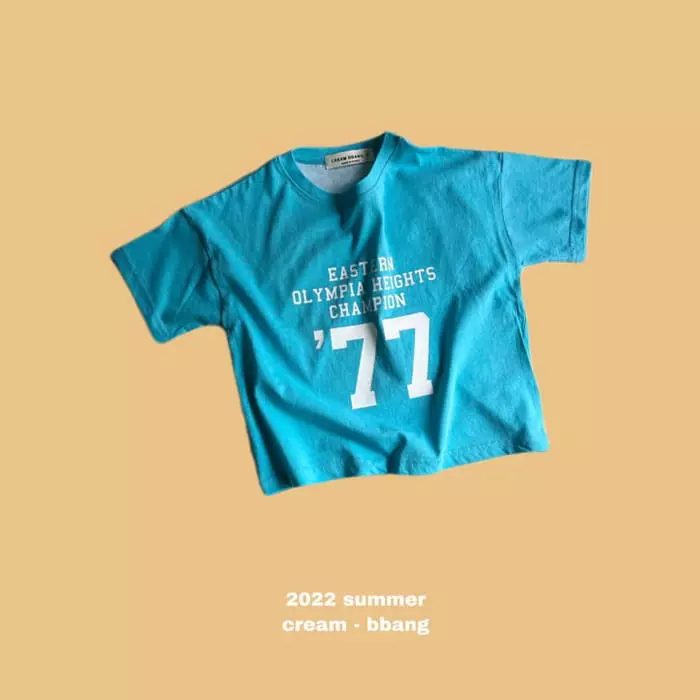 Cream Bbang - Korean Children Fashion - #kidsstore - Champion Pigmnet Tee - 4