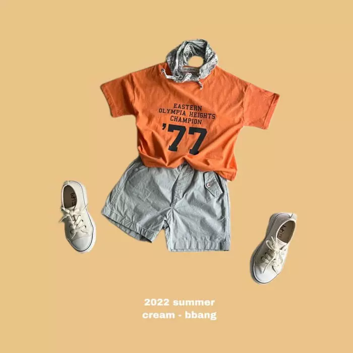 Cream Bbang - Korean Children Fashion - #littlefashionista - Champion Pigmnet Tee - 6