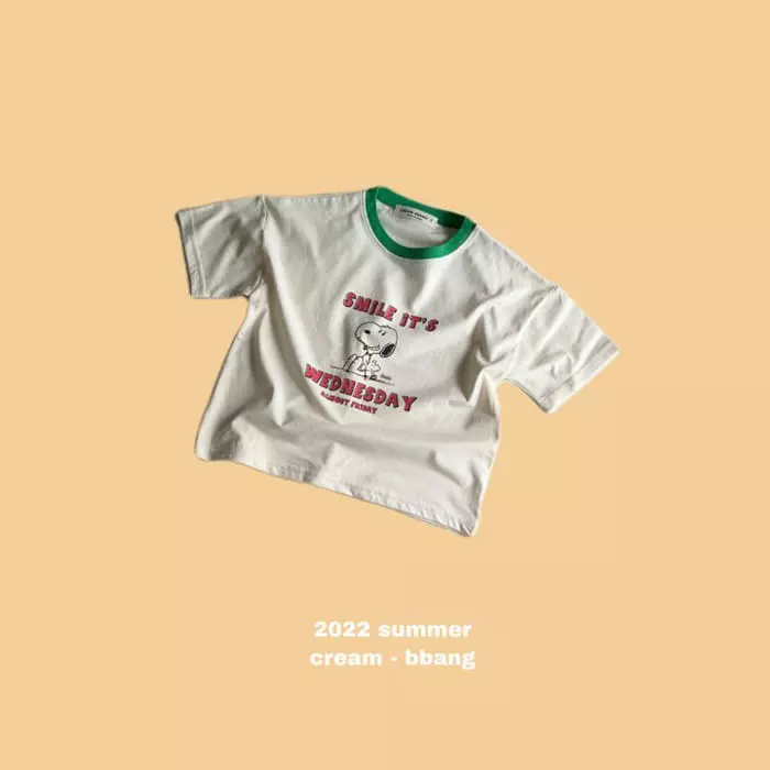 Cream Bbang - Korean Children Fashion - #magicofchildhood - Smile Eri Tee - 10