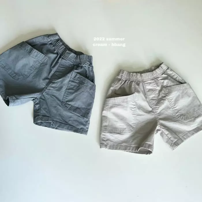 Cream Bbang - Korean Children Fashion - #minifashionista - Big Pocket Shorts - 9