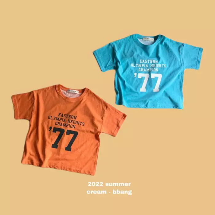 Cream Bbang - Korean Children Fashion - #minifashionista - Champion Pigmnet Tee - 8