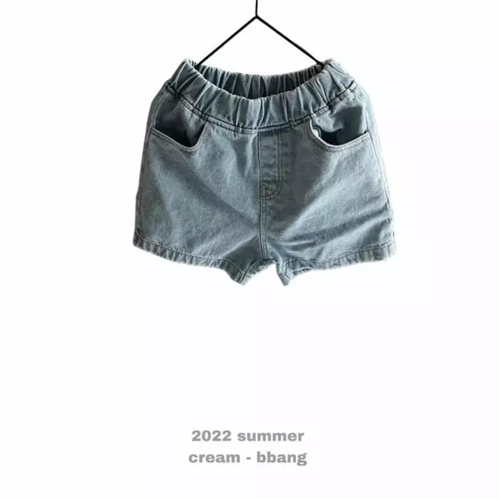 Cream Bbang - Korean Children Fashion - #prettylittlegirls - Denim Basic Shorts - 9