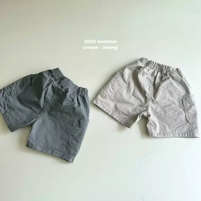Cream Bbang - Korean Children Fashion - #todddlerfashion - Big Pocket Shorts - 11
