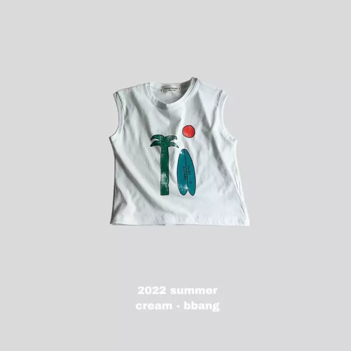 Cream Bbang - Korean Children Fashion - #toddlerclothing - Surfing Sleeveless - 12