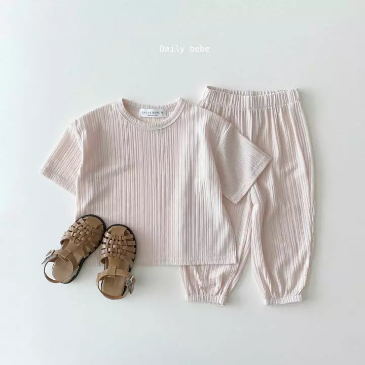 Daily Daily - Korean Children Fashion - #childofig - Cool Jogger Top Bottom Set - 5