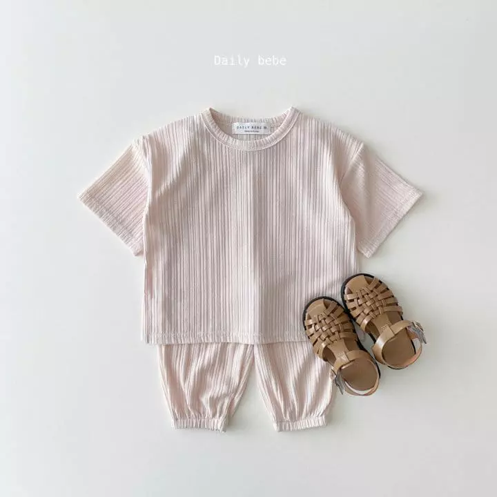 Daily Daily - Korean Children Fashion - #childofig - Cool Jogger Top Bottom Set - 6
