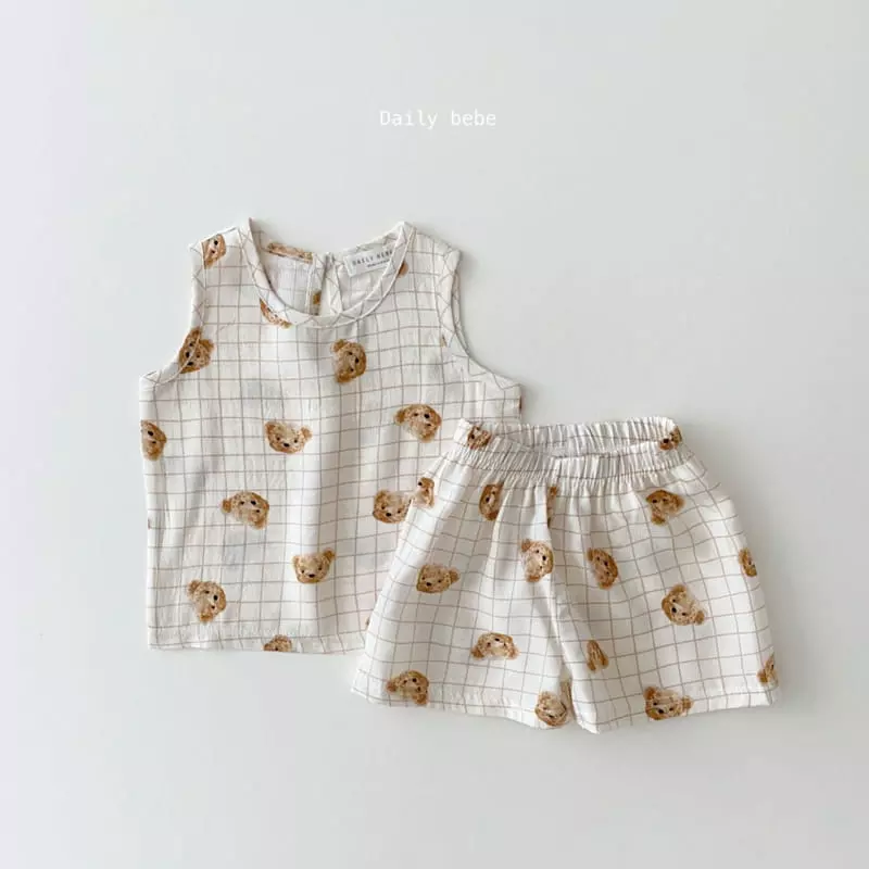 Daily Daily - Korean Children Fashion - #childofig - Rayon Top Bottom Set - 3