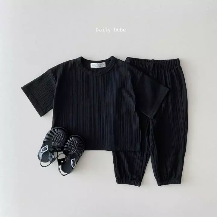 Daily Daily - Korean Children Fashion - #childrensboutique - Cool Jogger Top Bottom Set - 7