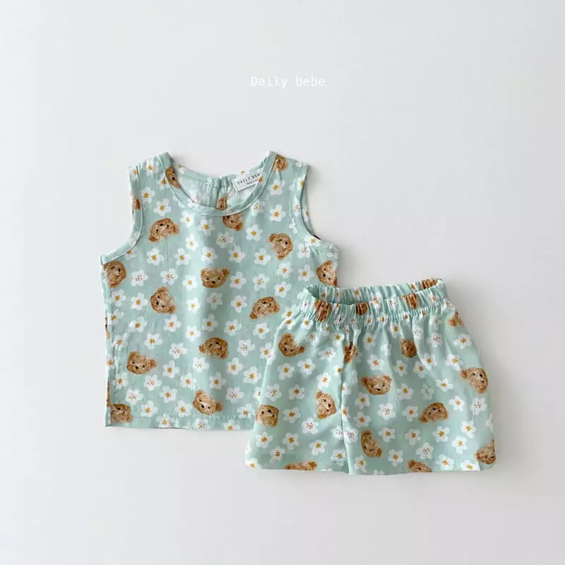 Daily Daily - Korean Children Fashion - #childrensboutique - Rayon Top Bottom Set - 5