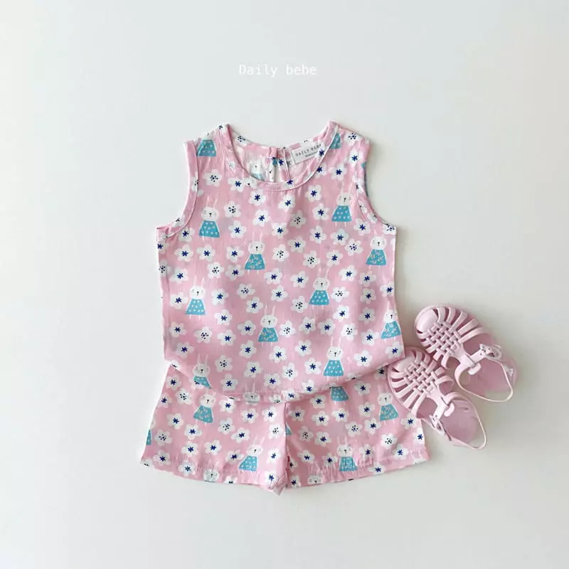 Daily Daily - Korean Children Fashion - #designkidswear - Rayon Top Bottom Set - 6