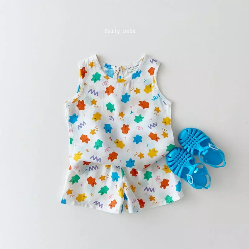 Daily Daily - Korean Children Fashion - #fashionkids - Rayon Top Bottom Set - 8