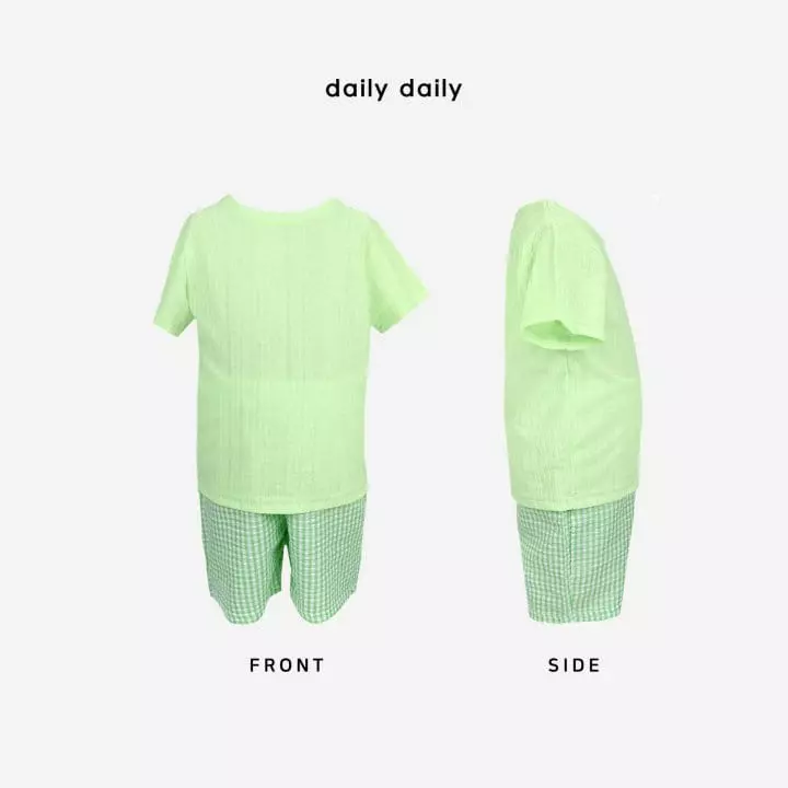 Daily Daily - Korean Children Fashion - #kidzfashiontrend - Summer Check Ice Cream Easywear