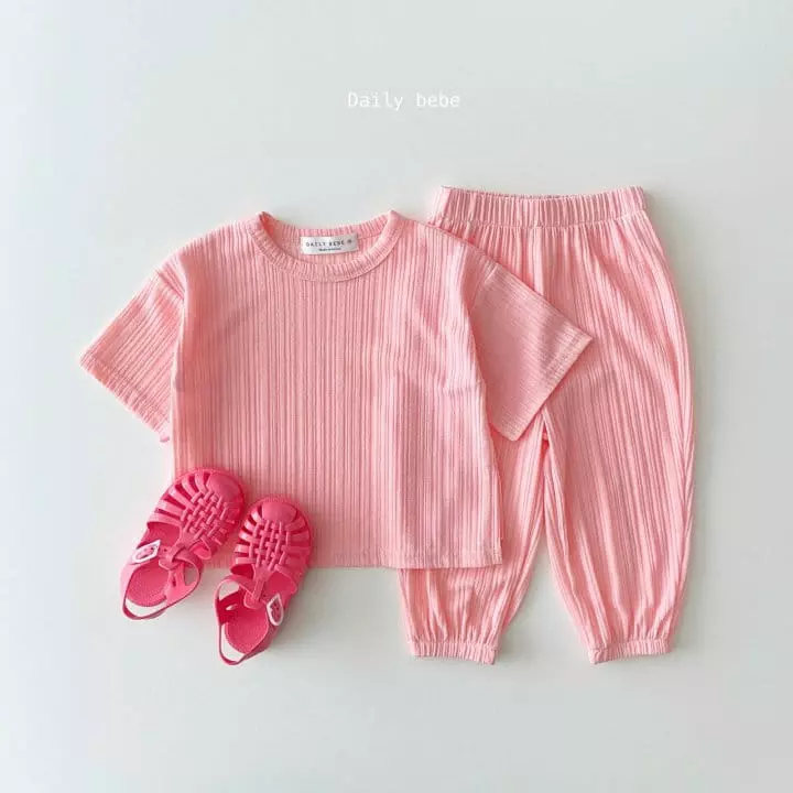 Daily Daily - Korean Children Fashion - #minifashionista - Cool Jogger Top Bottom Set - 3
