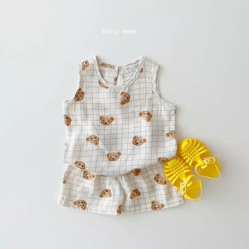 Daily Daily - Korean Children Fashion - #prettylittlegirls - Rayon Top Bottom Set - 2