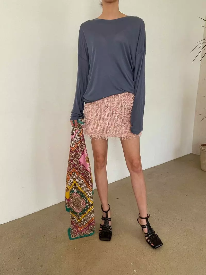 Dailyjud - Korean Women Fashion - #momslook - Fringe Skirt