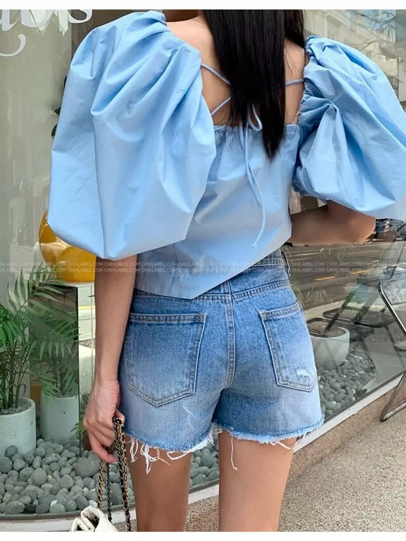 Dailyjud - Korean Women Fashion - #momslook - Frin Off Blouse - 2