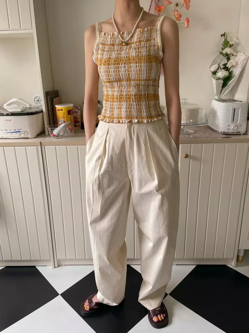 Dailyjud - Korean Women Fashion - #momslook - Pintuck Wide Pants - 2