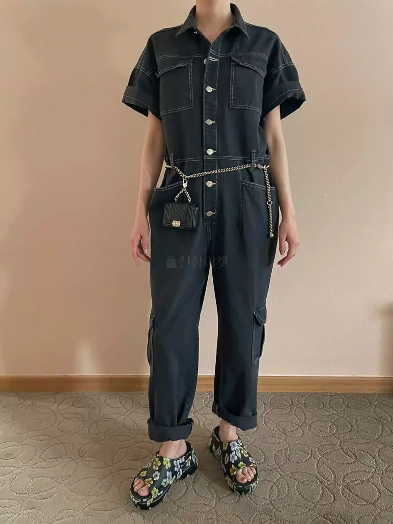 Dailyjud - Korean Women Fashion - #momslook - Cargo Jumpsuit - 3