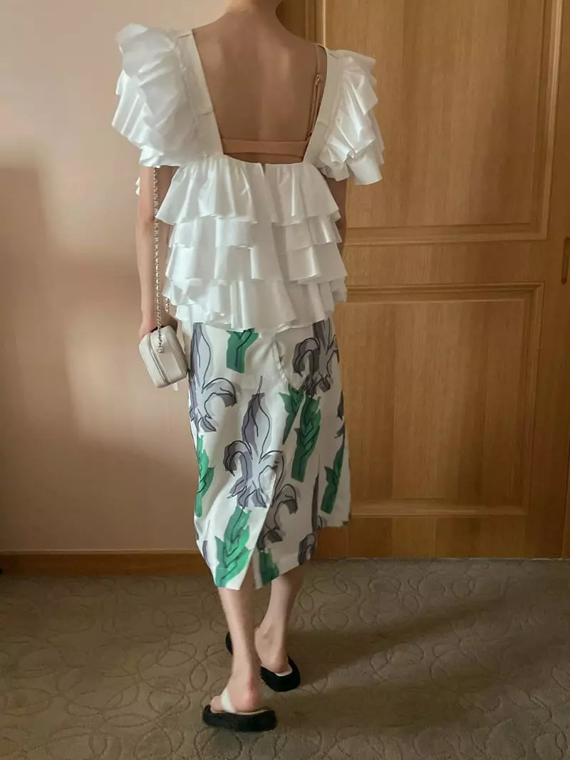 Dailyjud - Korean Women Fashion - #momslook - Jullian Paint Skirt - 3