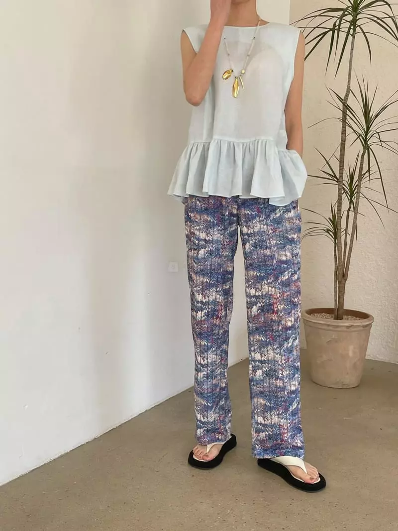Dailyjud - Korean Women Fashion - #momslook - Wave Banding Pants