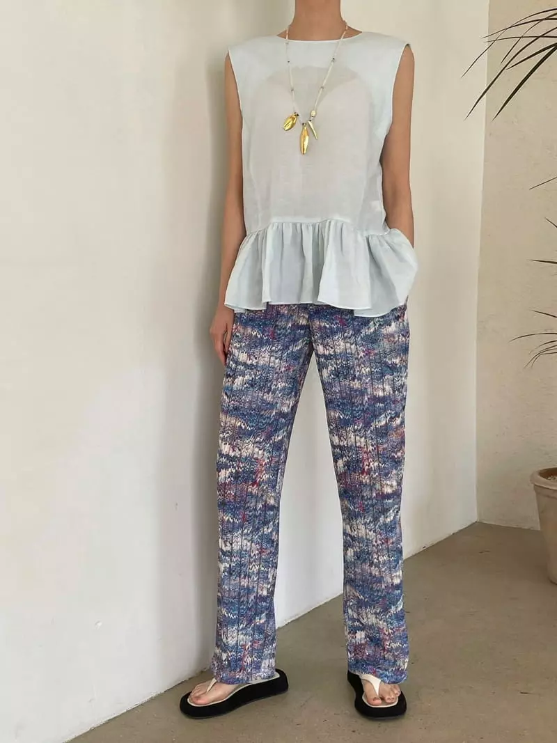 Dailyjud - Korean Women Fashion - #momslook - Wave Banding Pants - 3
