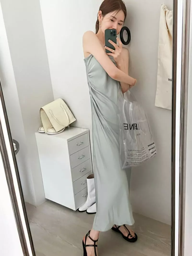 Dailyjud - Korean Women Fashion - #momslook - Slip Long One-piece